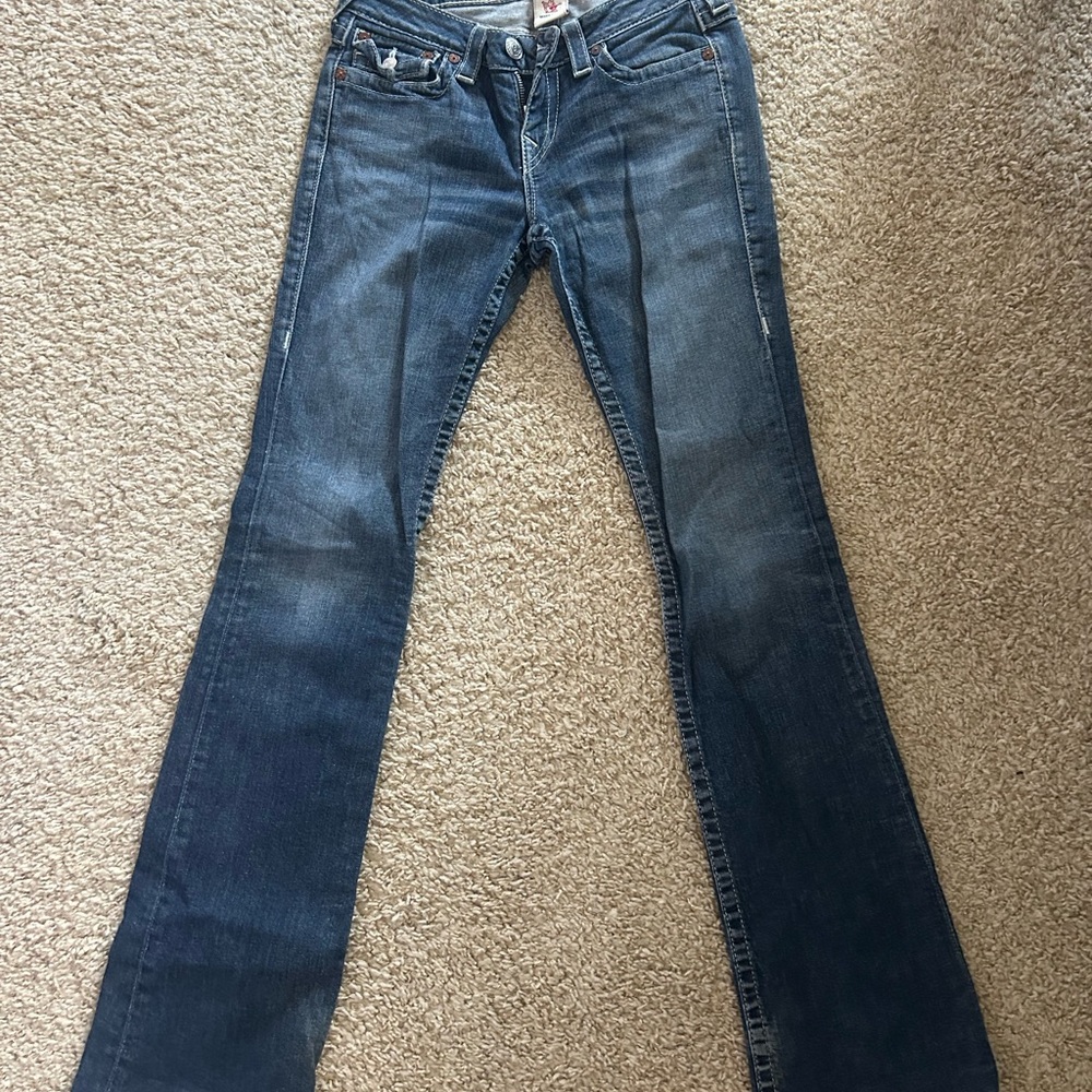 True Religion Dark Blue Flare Jeans